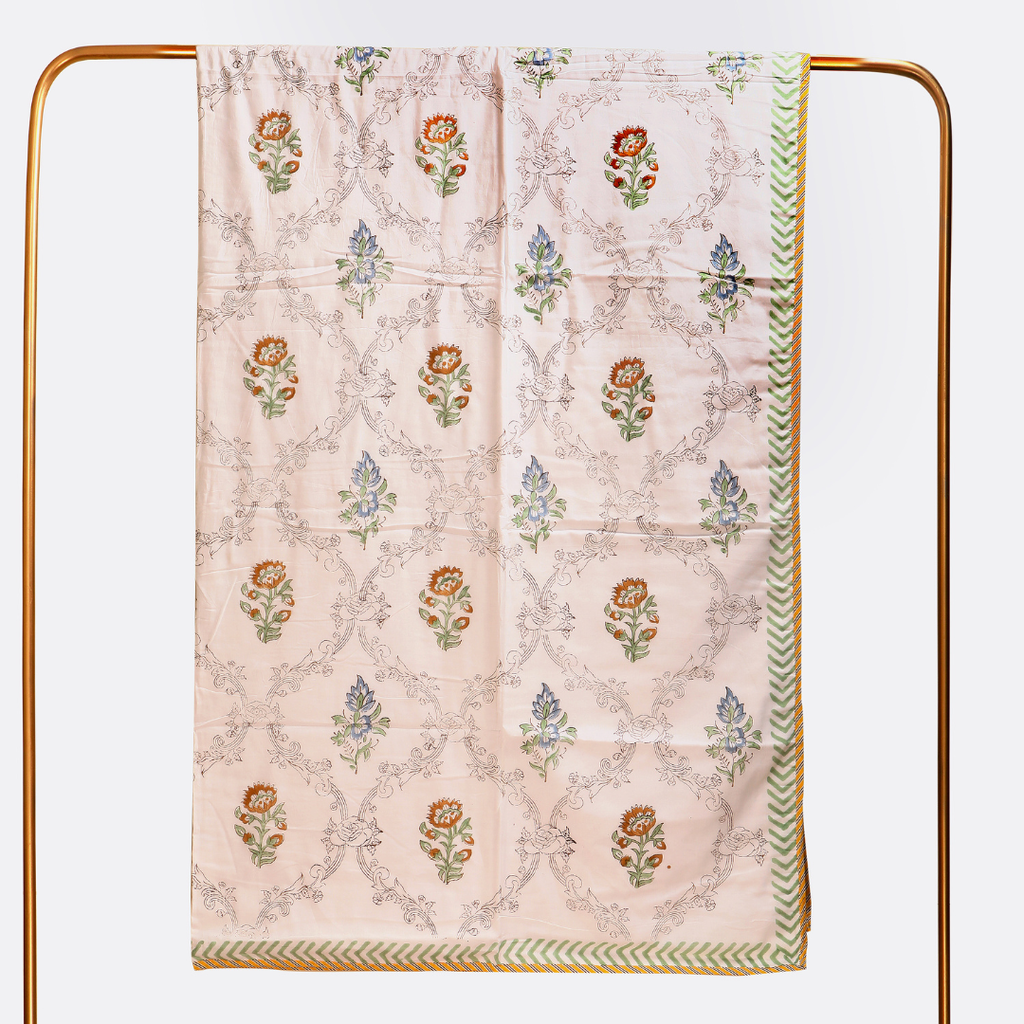 Sunlit Jaal Flannel Dohar Single Pair Set of 2