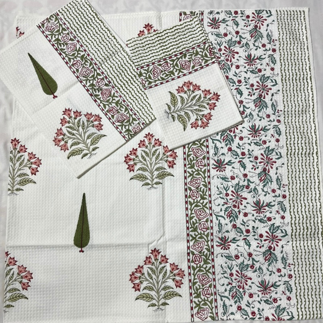 Gulistan Handblock Towel Set