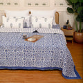 Moroccan Blue Bedcover