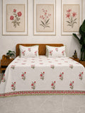 Rose Jharokha Bedsheet With 2 Pillow Cover