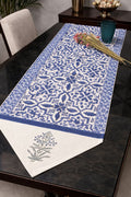 Moroccan Blues Handblock Runner