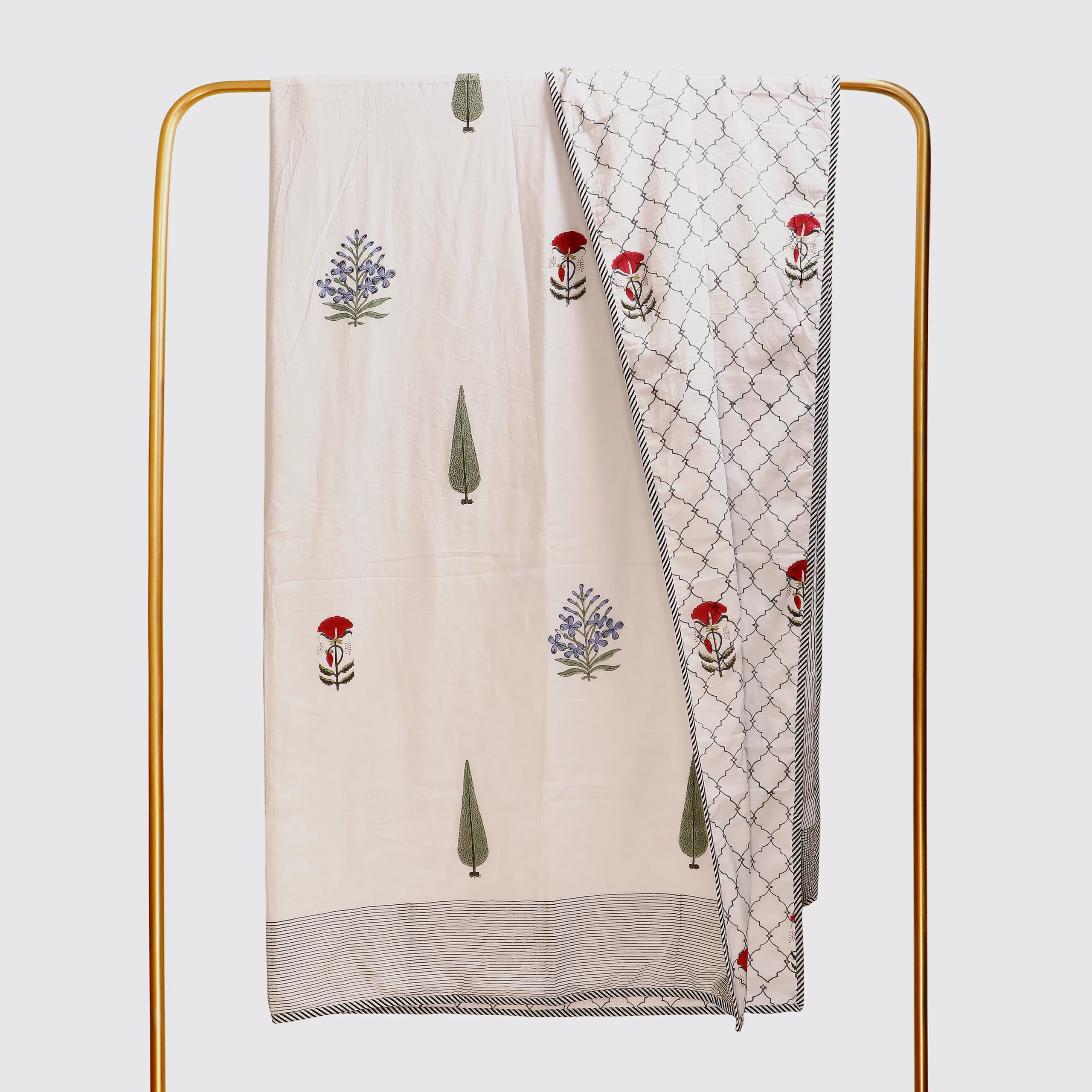 Fields of Cypress Flannel Dohar Single Set of 2 - Image 4