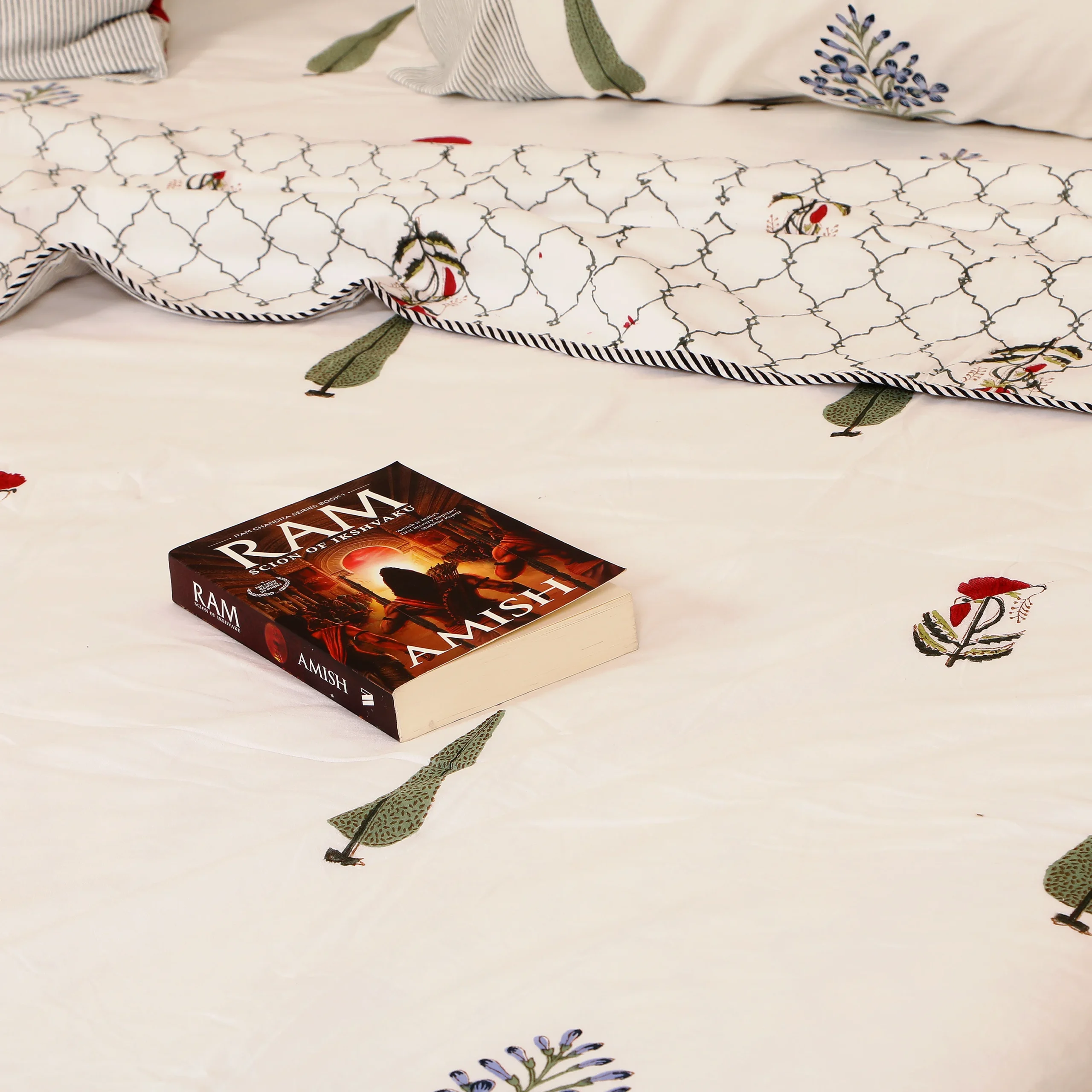 Fields of Cypress Handblock Mulmul - Image 2