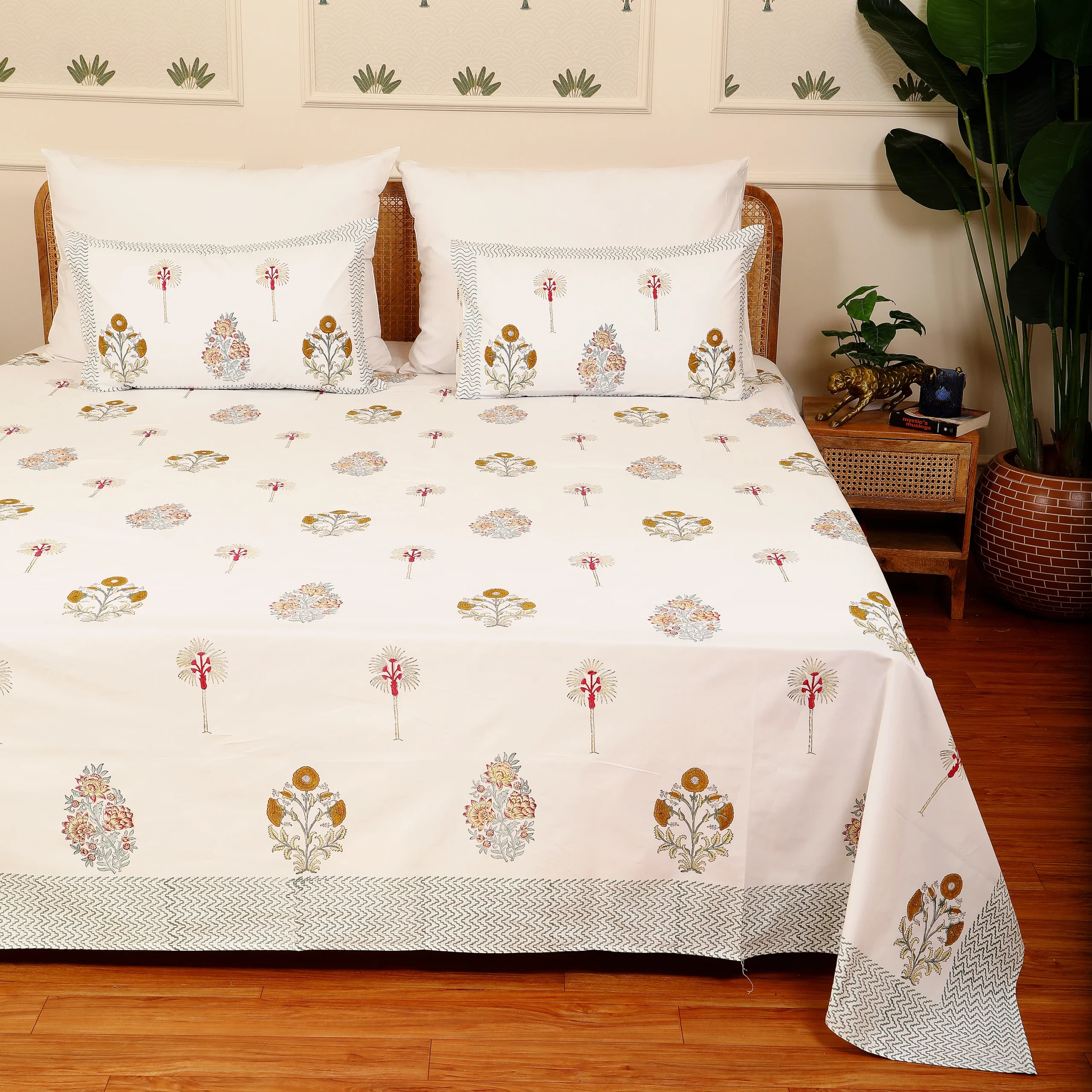 floral Mist Bedsheet King