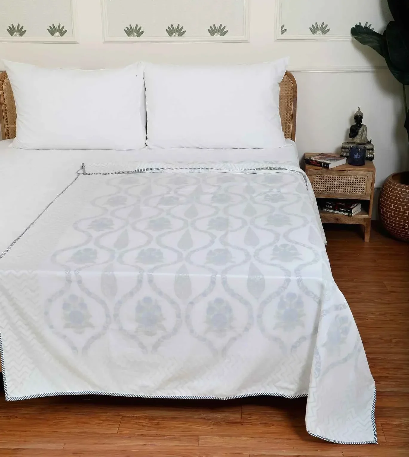 Shaahi Boota  Mulmul Dohar Single Pair of 2