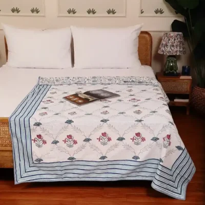 Gulbaan Flannel Dohar Single Pair Set of 2