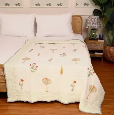 Palm Hues  Quilt Single