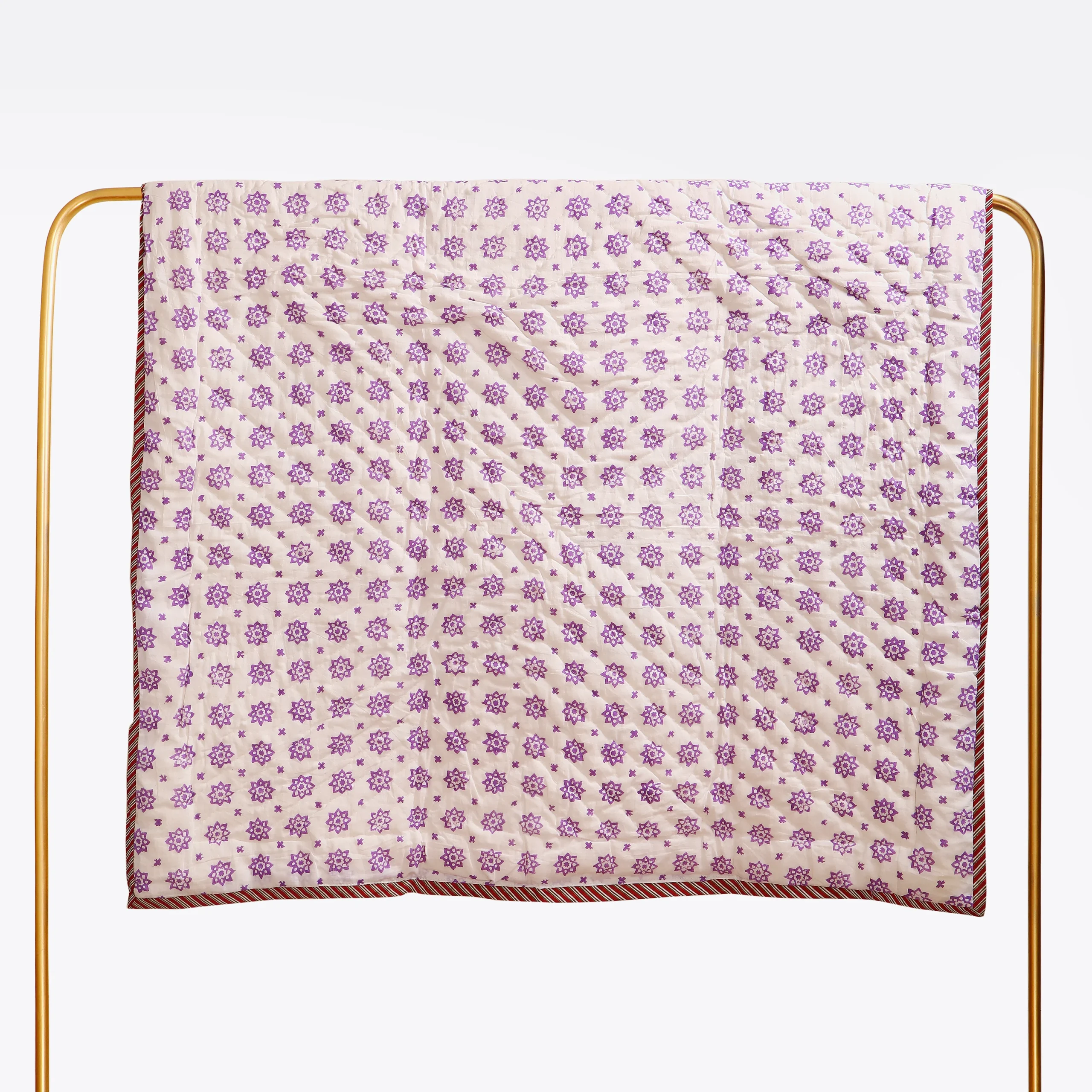 Rocket Dreams Handblock Baby Quilt - Image 3