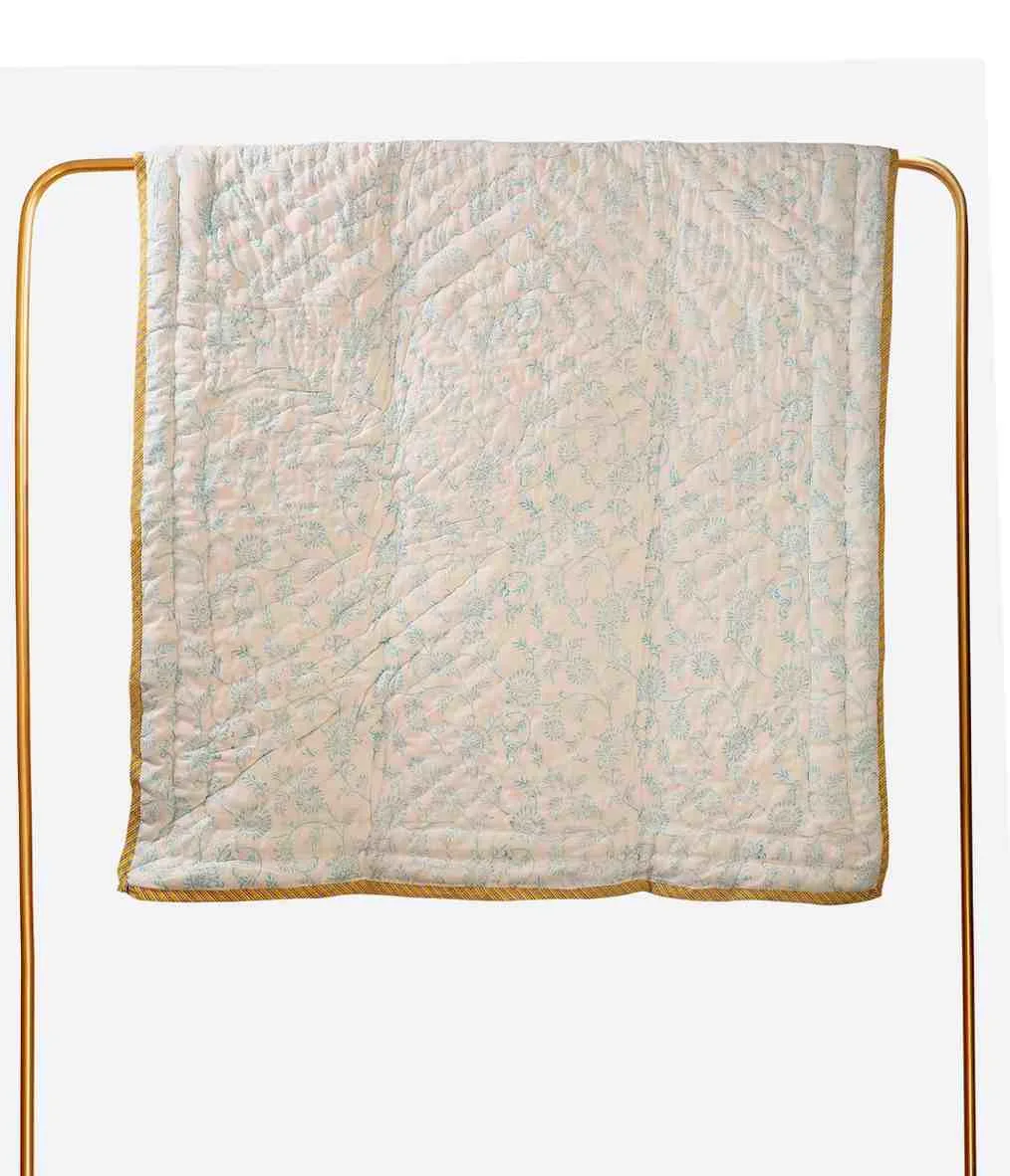 Quacky Tales Handblock Baby Quilt - Image 3