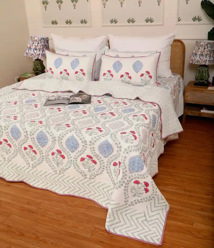 Plush Mogra Quilted Bedcover King - Image 3