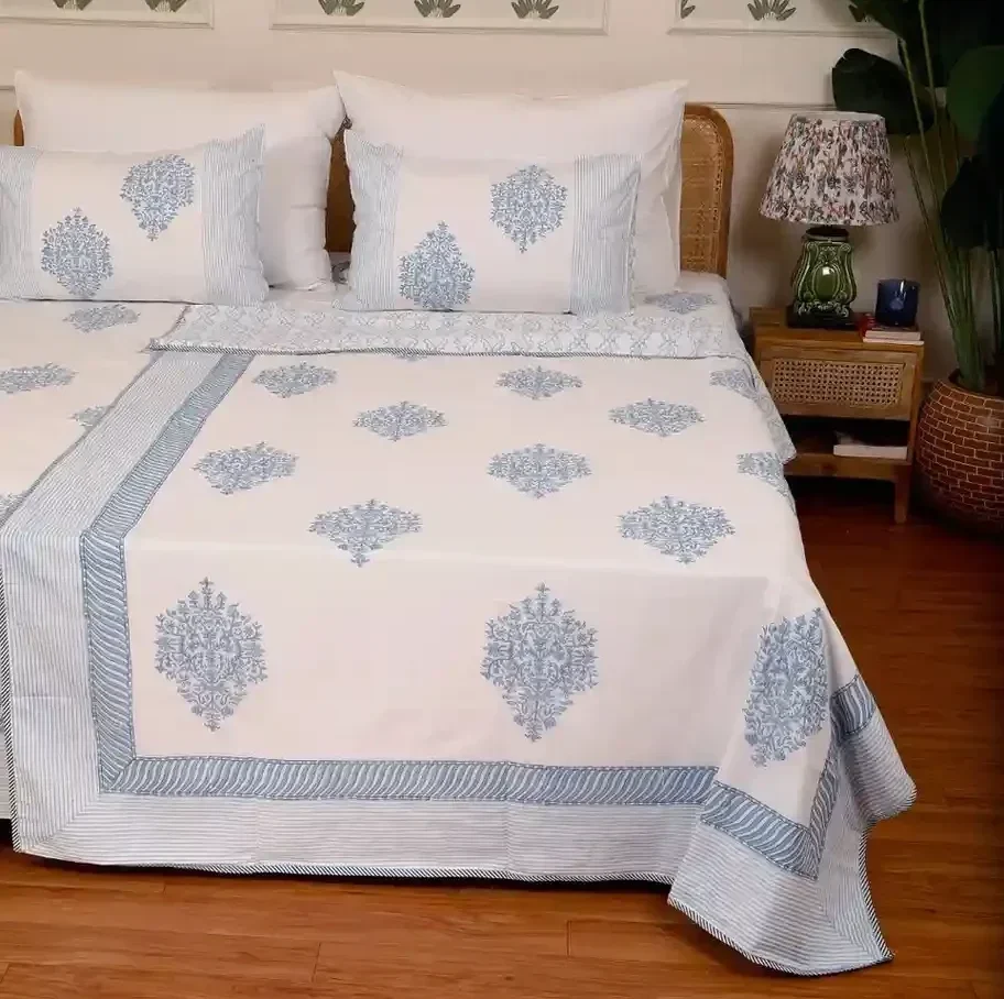 Powder Bloom Flannel Dohar Single Pair Set of 2