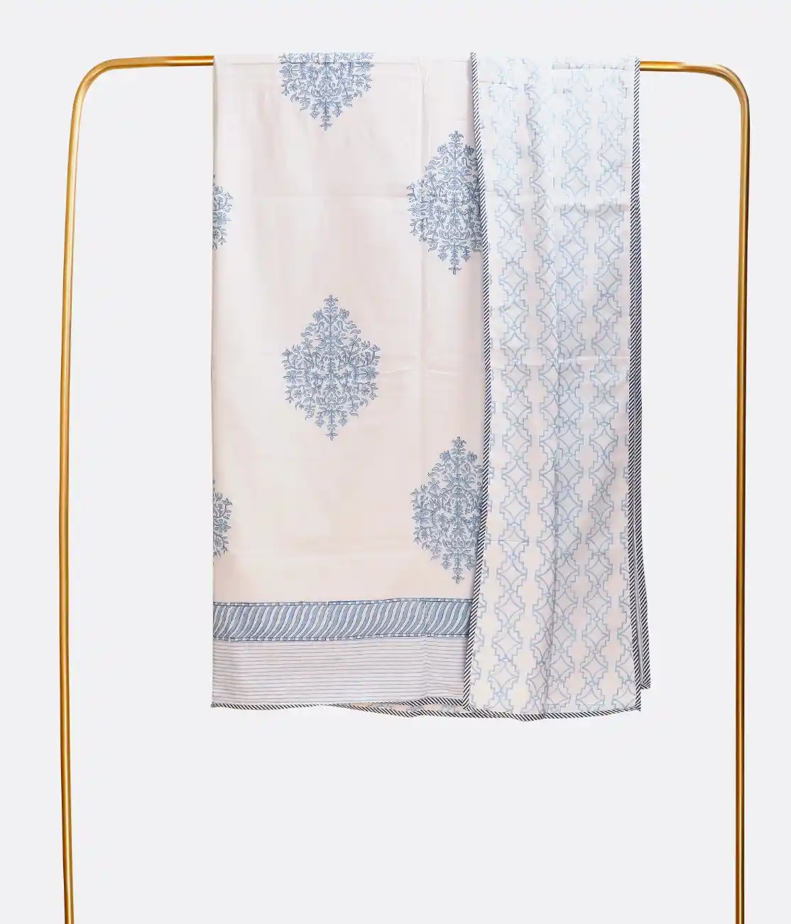 Powder Bloom Flannel Dohar Single Pair Set of 2 - Image 4