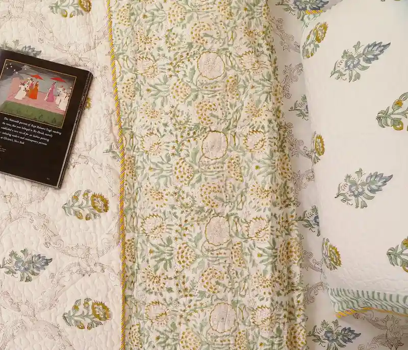 Sunlit Jaal Quilted Bedcover King - Image 4