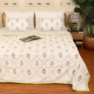 Sunlit Jaal Flannel Dohar King