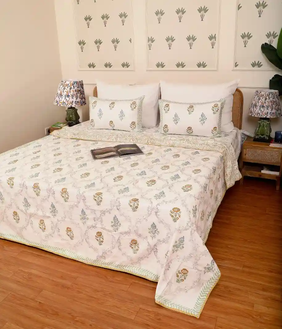 Sunlit Jaal Flannel Dohar King - Image 2