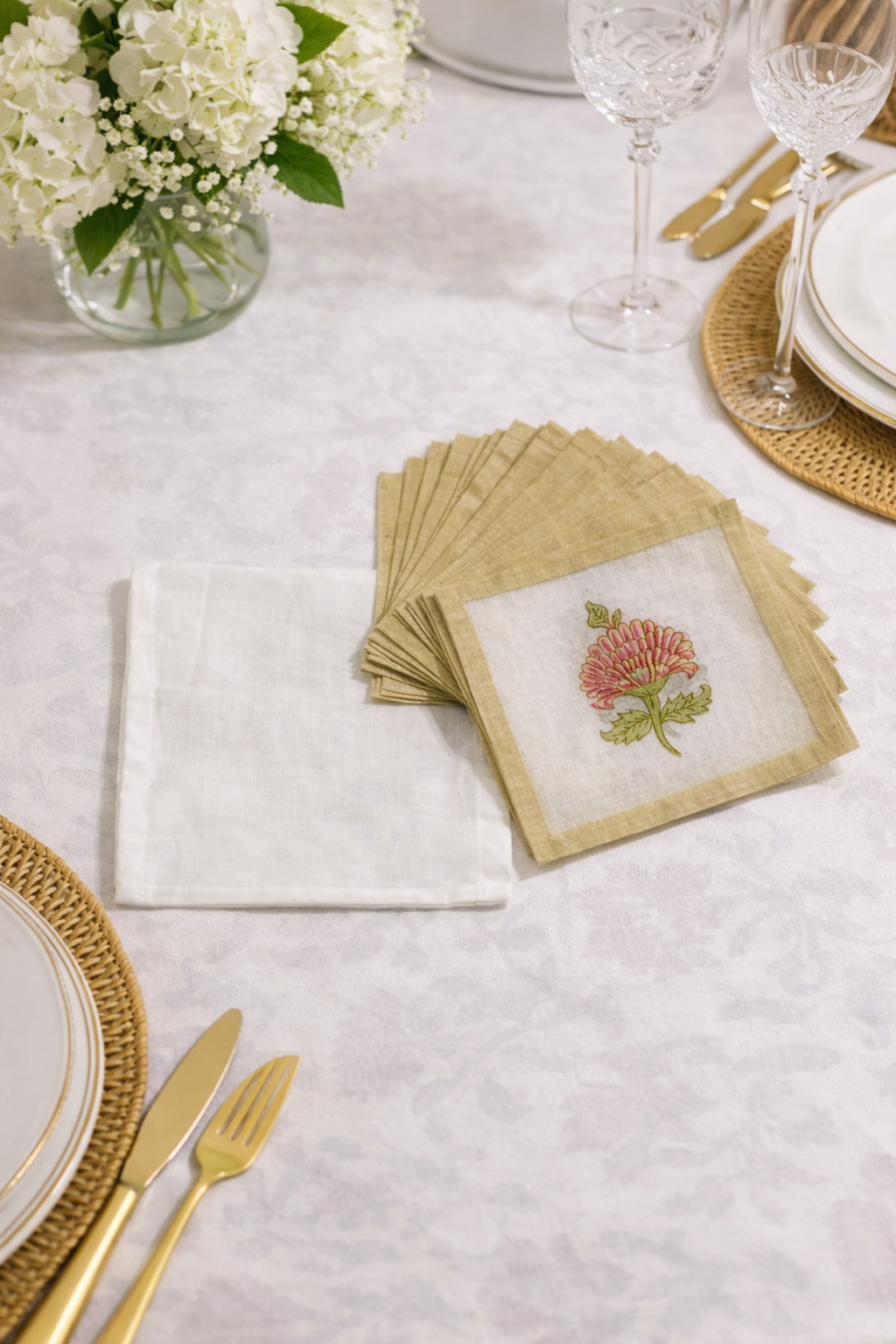 Pink Poppy Coaster Set