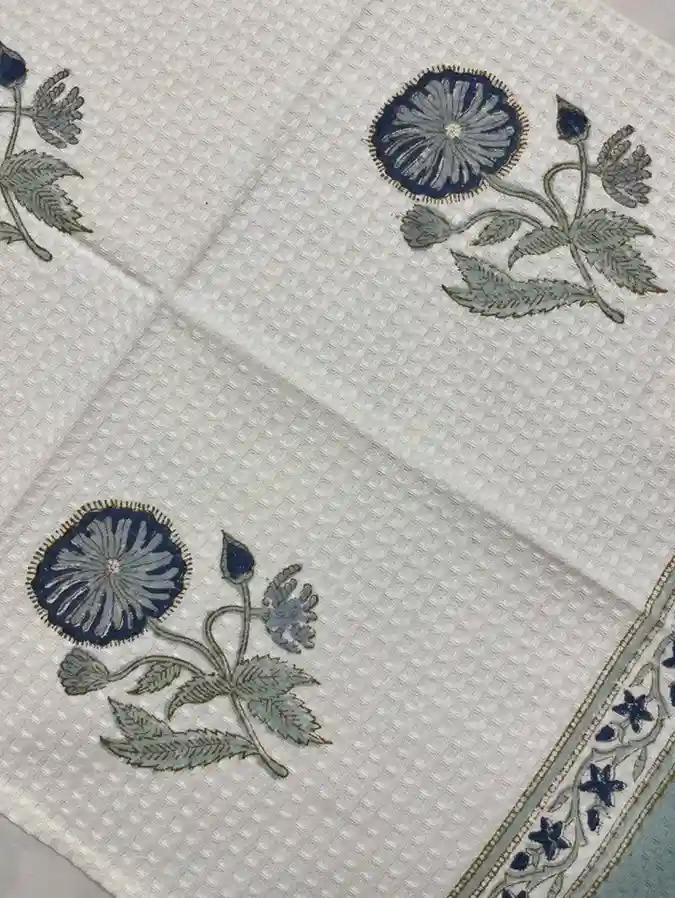 Zyra Handblock Towel - Image 2