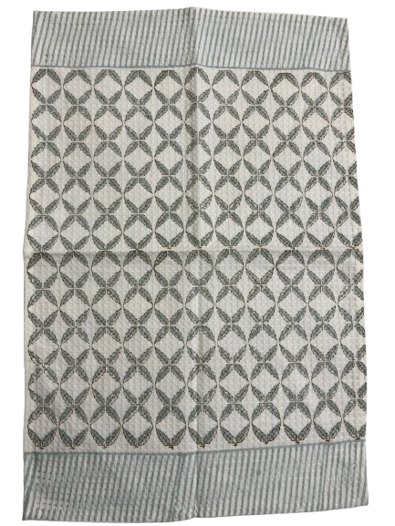 Sage Grid Hand Towel