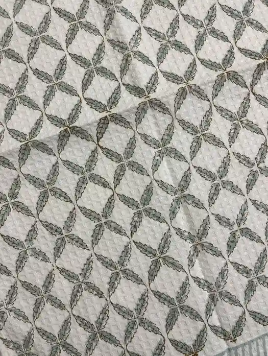 Sage Grid Hand Towel - Image 2