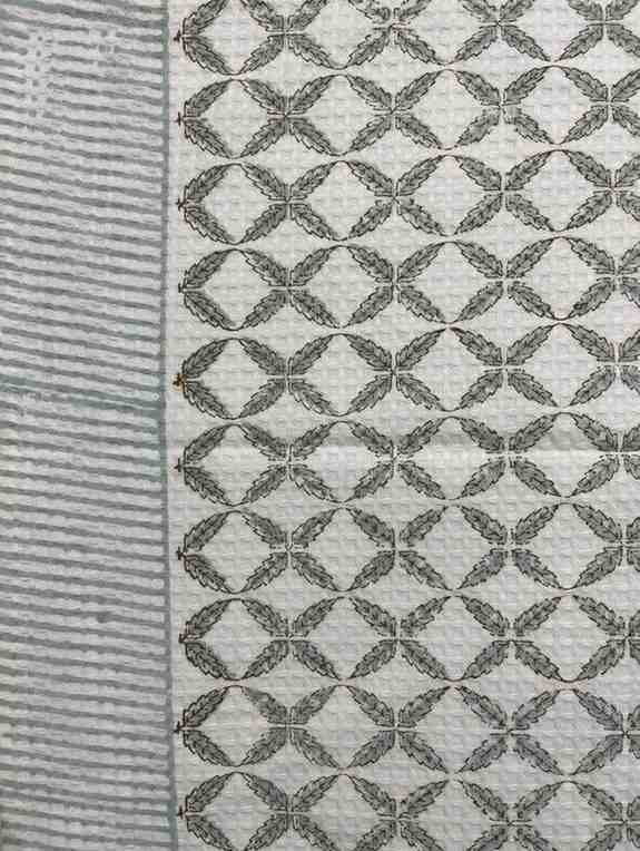 Sage Grid Hand Towel - Image 3