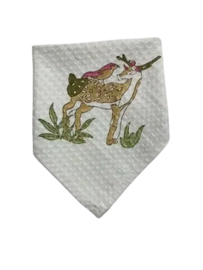 Deer & Dove Waffle Towel