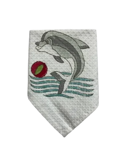 Ocean Play Waffle Face Towel