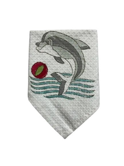 Ocean Play Waffle Face Towel