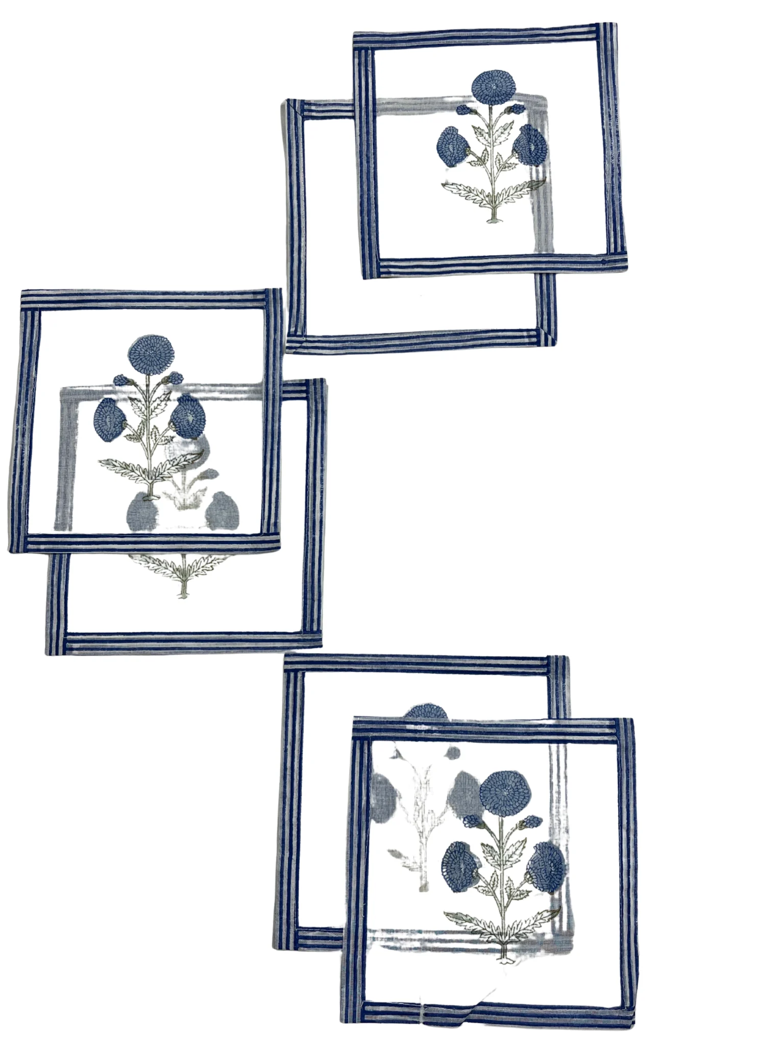 Blue Poppy  Coaster Set - Image 2