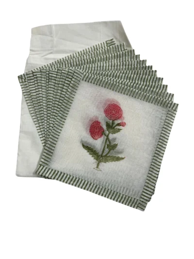 Pink Poppy Coaster Set
