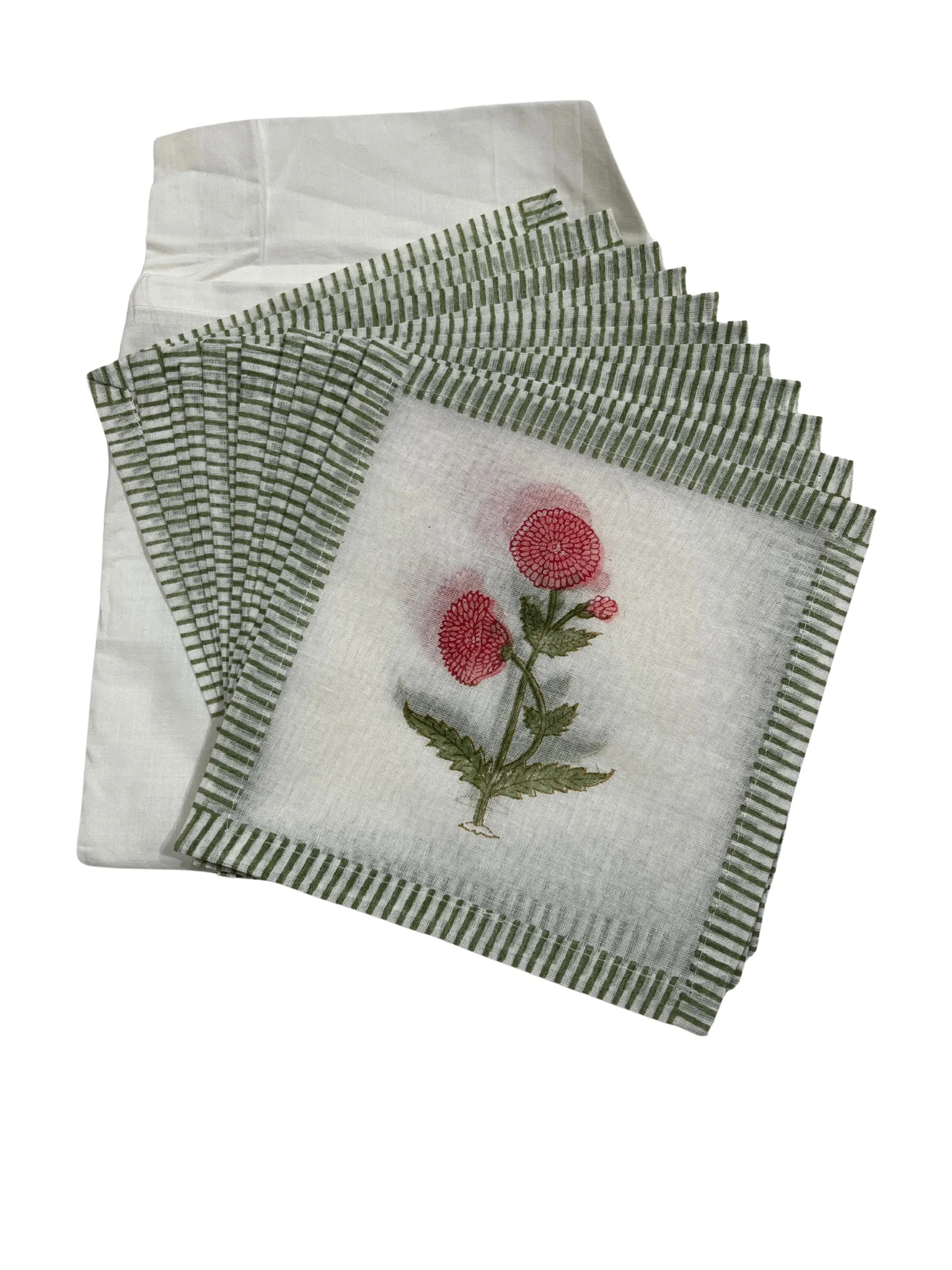 Pink Poppy Coaster Set