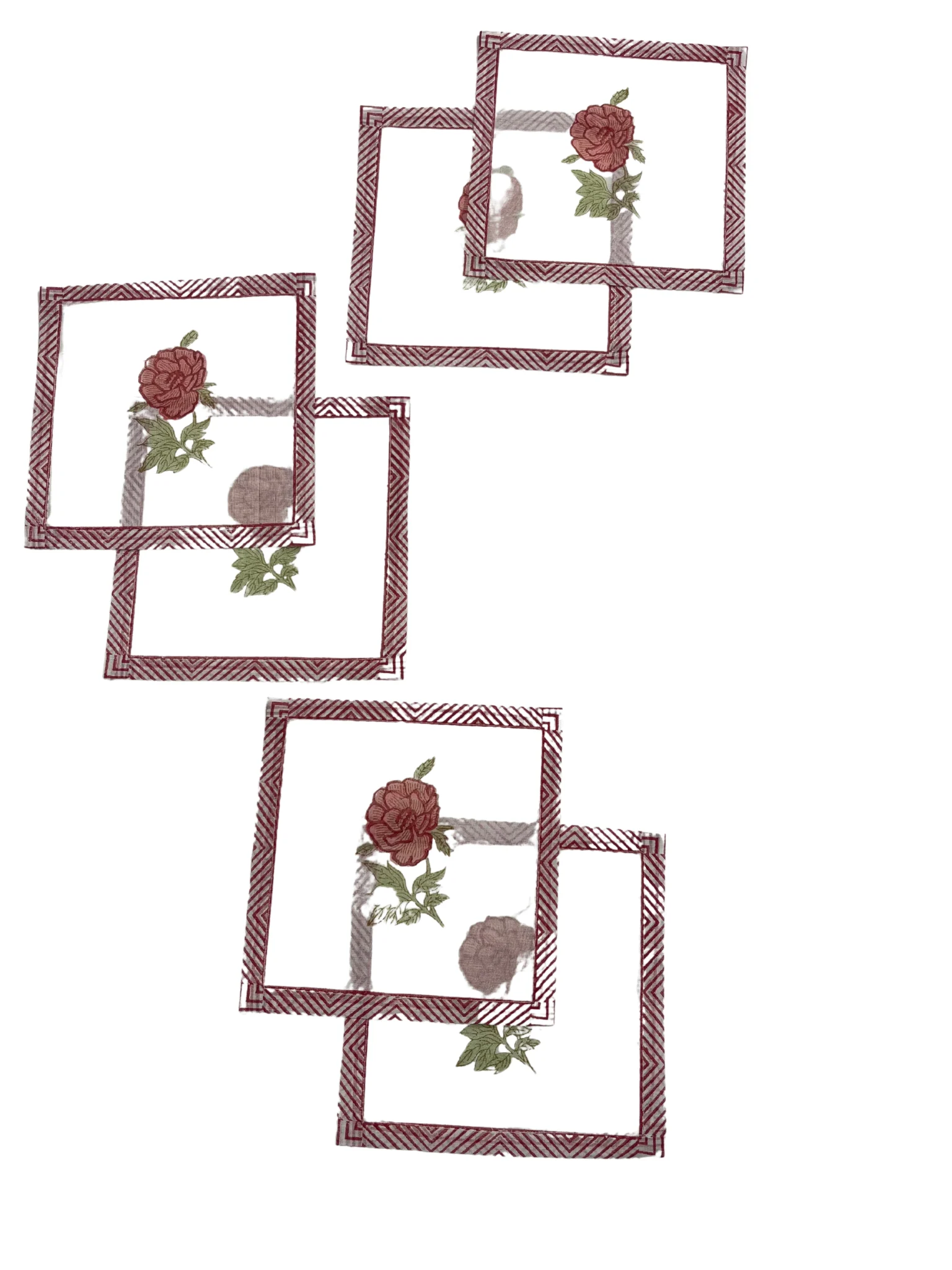 Pink Petal Coaster Set - Image 3