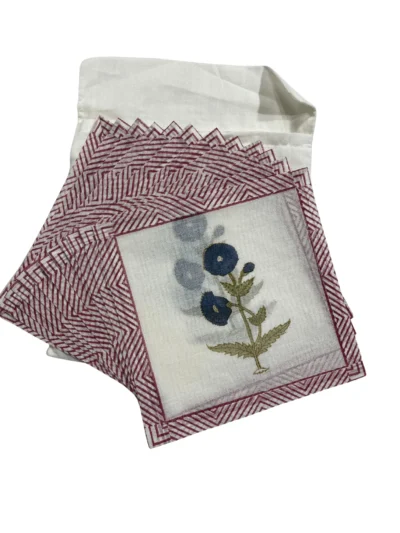 Blue Whim  Coasters Set