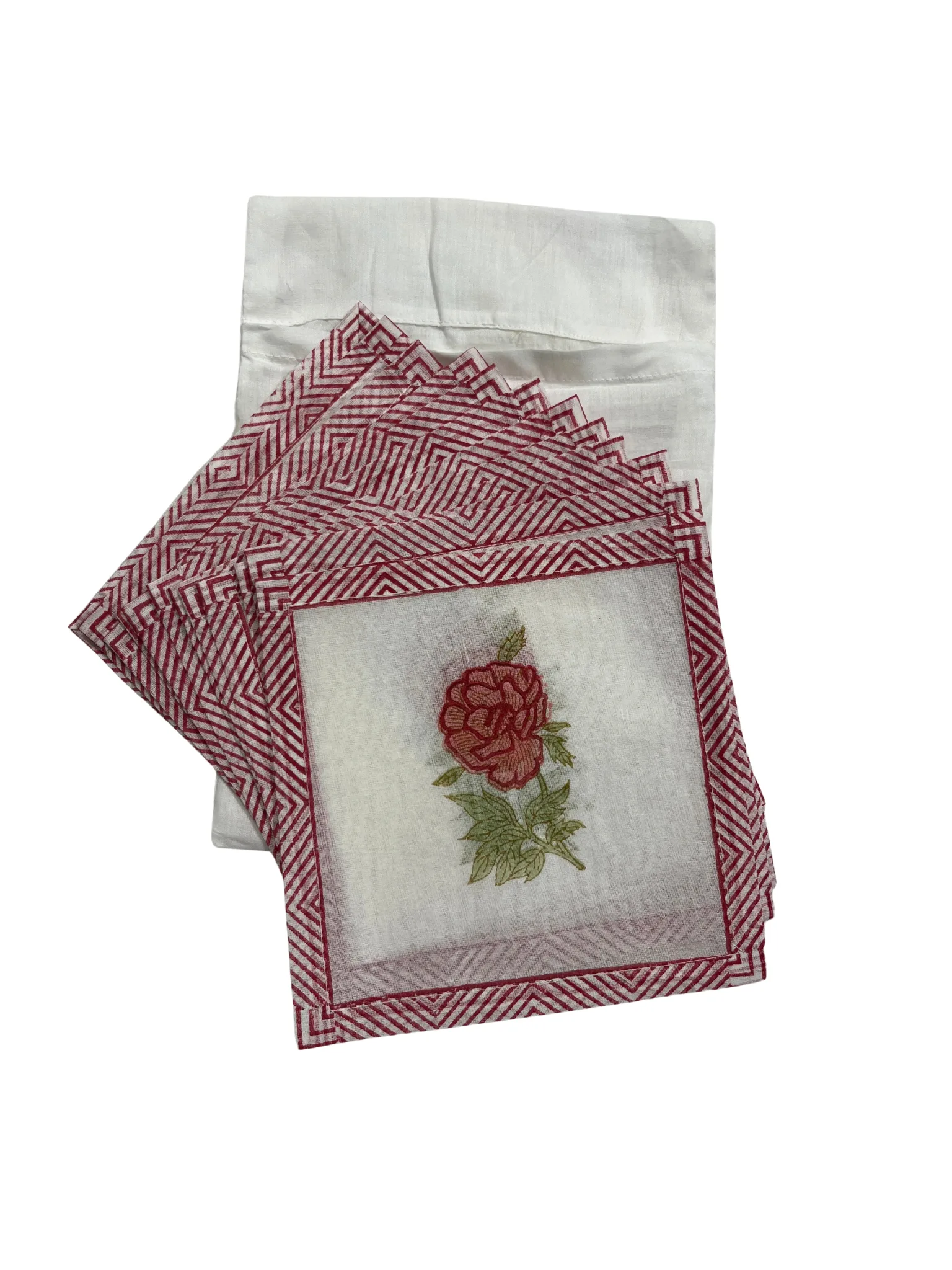 Pink Petal Coaster Set