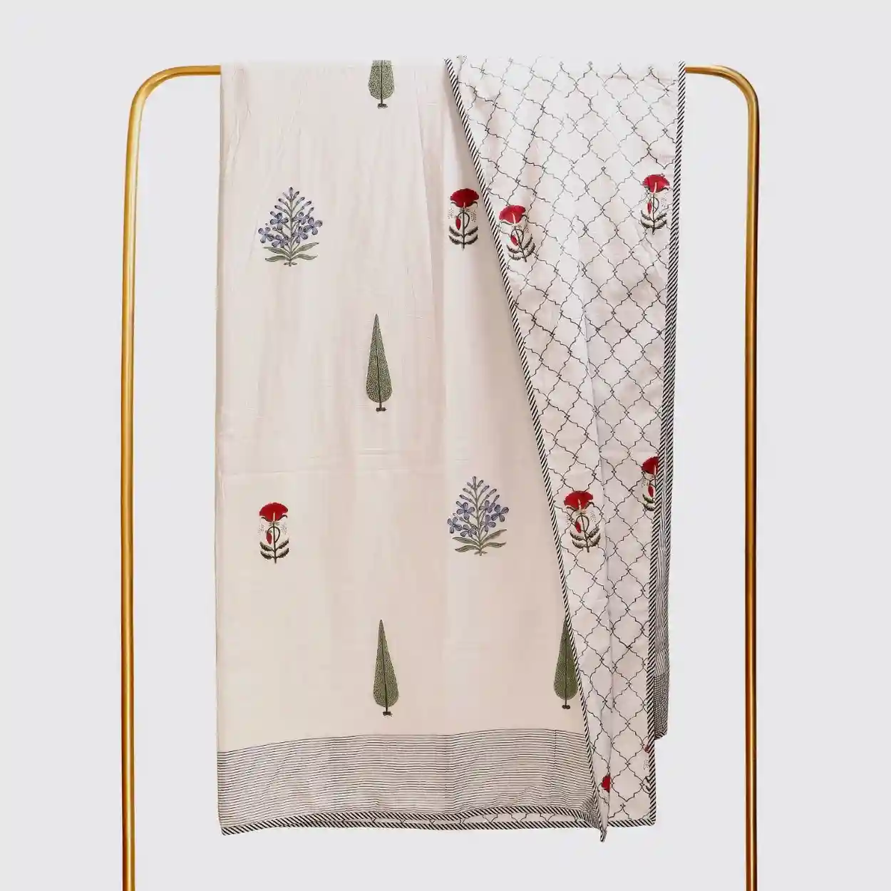 Fields of Cypress  Flannel Dohar King - Image 4