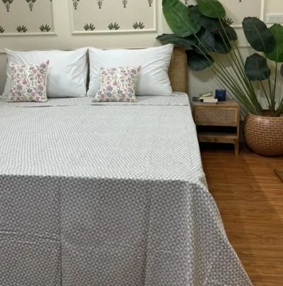 Nordic Grey Flannel Dohar King