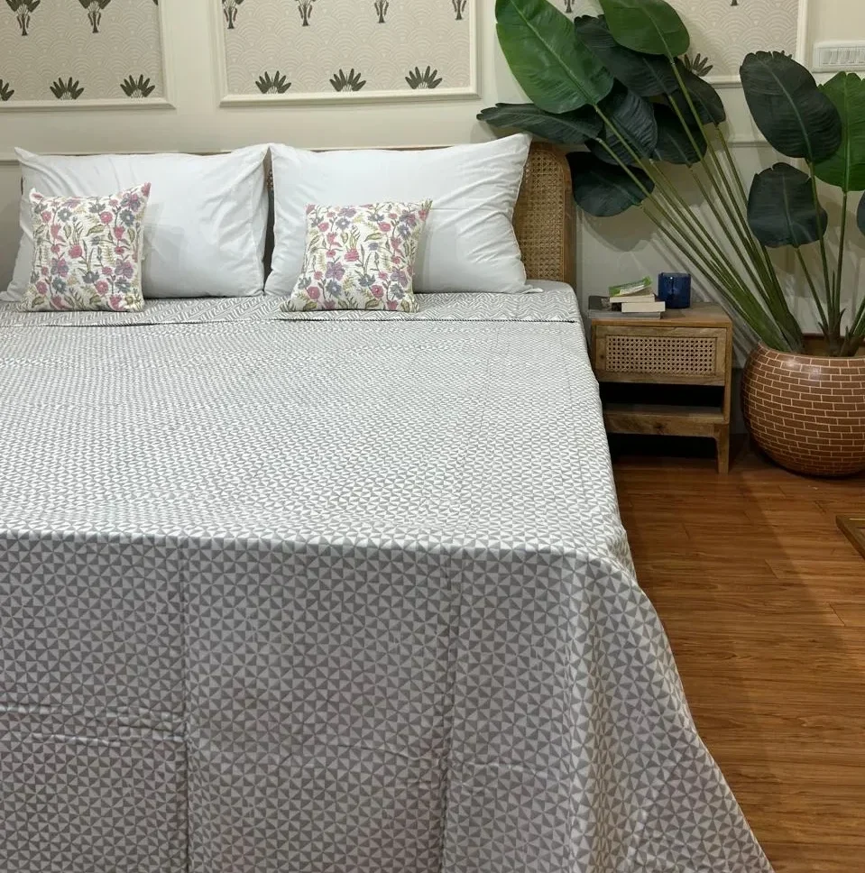 Nordic Grey Flannel Dohar King