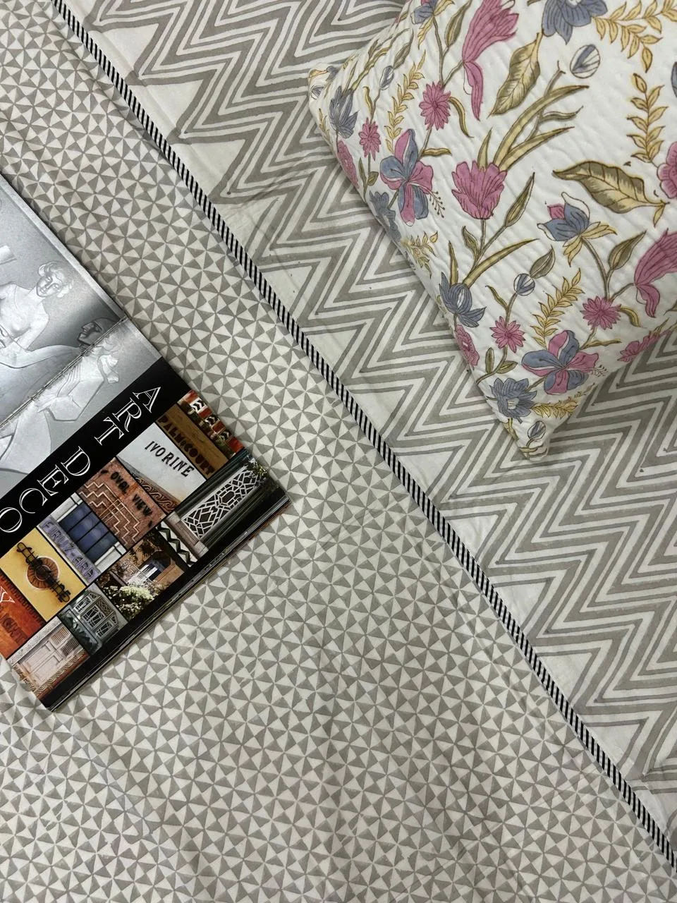 Nordic Grey Flannel Dohar King - Image 3