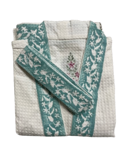 Zehra Gul Wrap Handblock Bathrobe