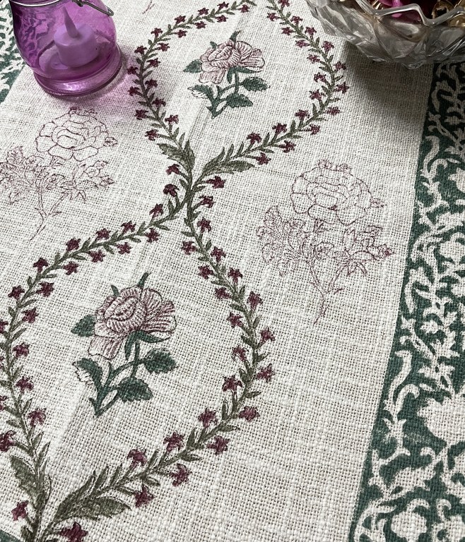 Bagh-e-Naaz Handloom Table Runner - Image 2