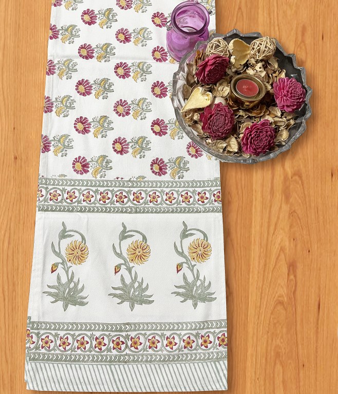 Gulraiz Handblock Runner