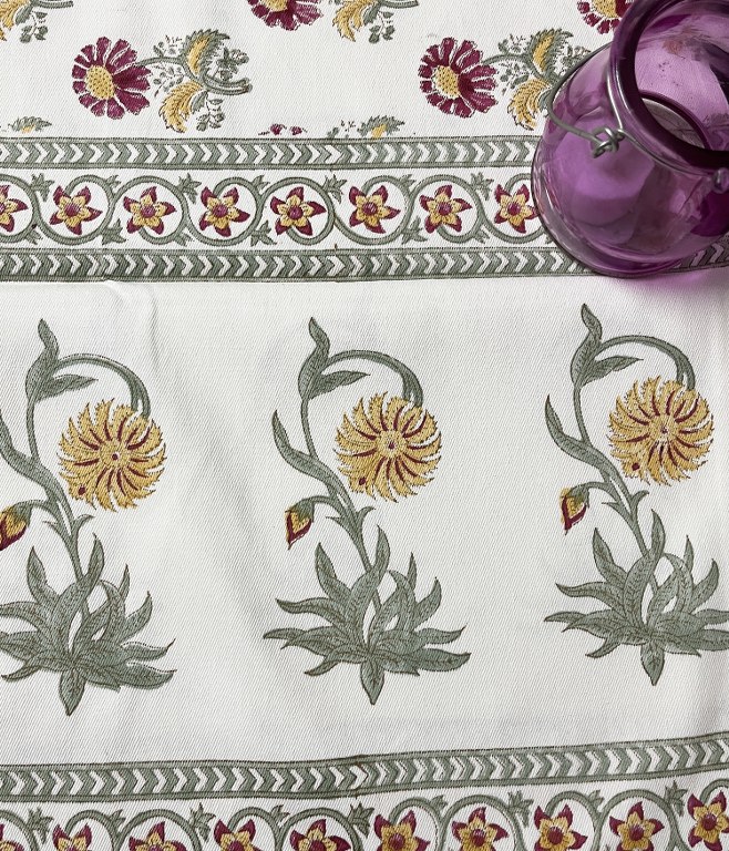 Gulraiz Handblock Runner - Image 2