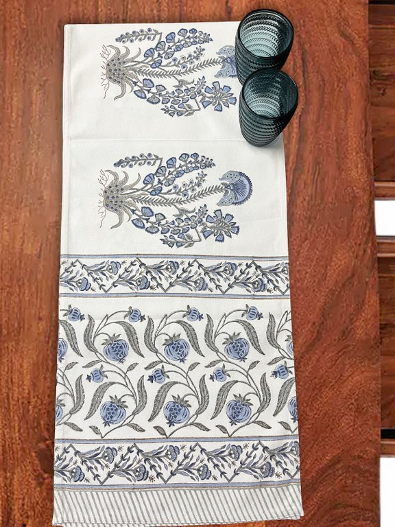 Neel Anar Handblock Runner